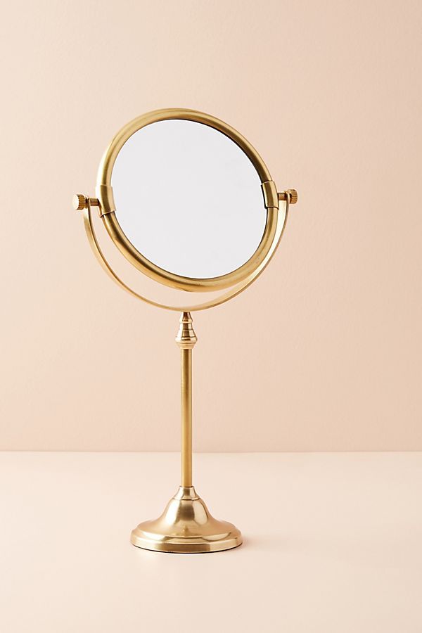 Golden Glass Bath Mirror | Anthropologie (US)