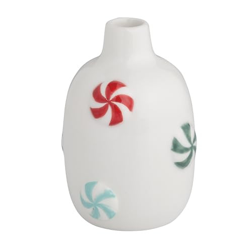Mud Pie Christmas Peppermint Icon Vase | Amazon (US)