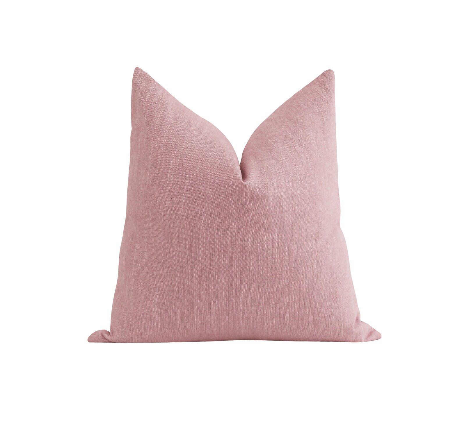 Solid Blush Pillow Cover Blush Linen 16 18 20 22 24 Petal | Etsy | Etsy (US)