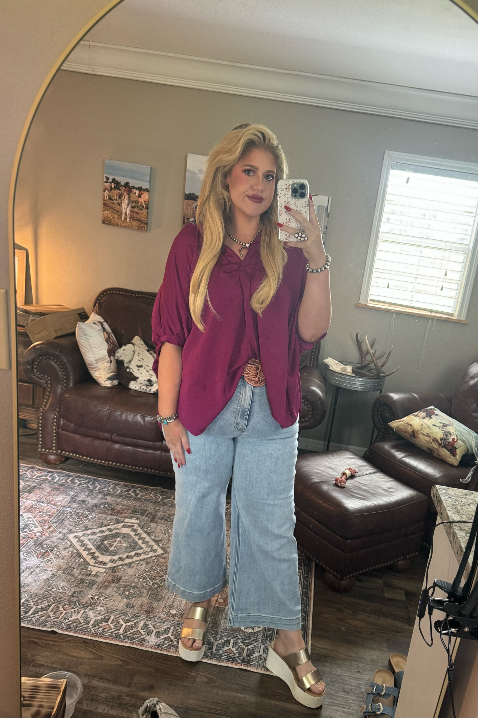 Dinner outfit! #ootd 

Top - 1x 
Jeans - 15 or 1x in risen jeans 
