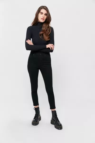 BDG Twig Grazer High-Waisted Skinny Jean - Black | Urban Outfitters (US and RoW)