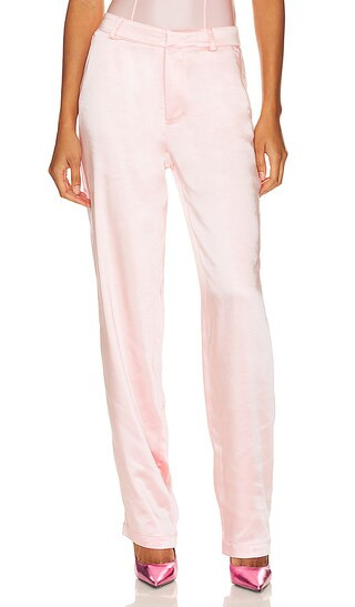 Satin Trouser in Bubble Pink003 | Revolve Clothing (Global)