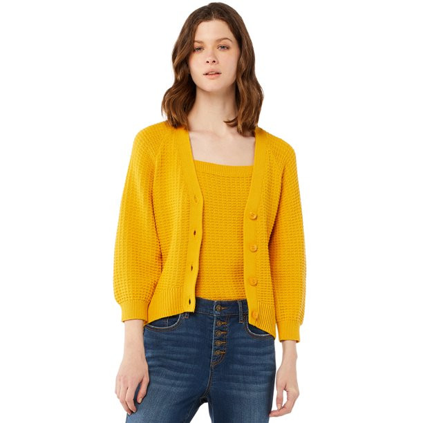 Scoop Women's Textured Cardigan | Walmart (US)