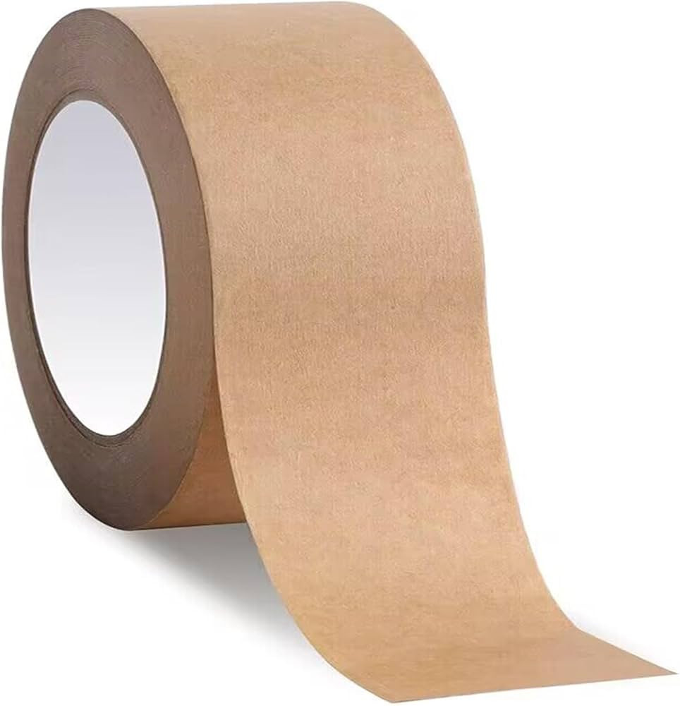 WANBAO 1 Rolls Kraft Paper Gummed Tape Brown Packing Tape 2 inch x 55 Yard for Sealing Cardboard ... | Amazon (US)