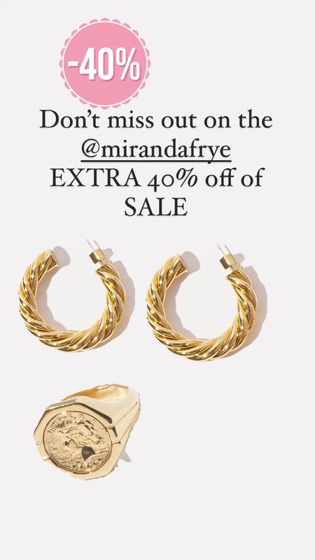 Miranda Frye gold jewelry sale extra 40% off of sale items. Memorial Day sales 



#LTKGiftGuide #LTKFindsUnder100 #LTKFindsUnder50