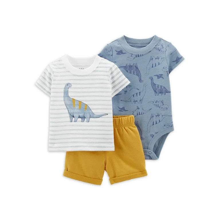 Child Of Mine by Carter's Baby Boys Dinosaur Diaper Cover Set, Sizes 0/3 Months-24 Months - Walma... | Walmart (US)