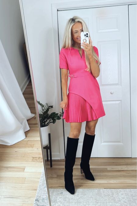 Hot pink dress for Valentine’s Day! Use code “Nikki20” to save!