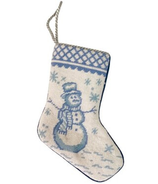 Bauble Stockings Limited Edition Pearly Gates Designs Friendly Frosty in Toile Needlepoint Stocki... | Dillard's