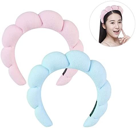 2 Pack Spa Headband for Women, Spa Headband for Washing Face, Skin Care Headbands, Makeup Headban... | Amazon (US)