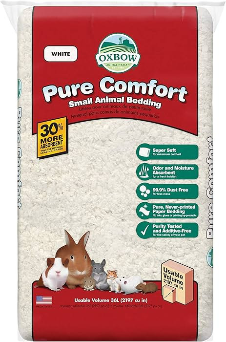 Oxbow Pure Comfort Small Animal Bedding, Odor & Moisture Absorbent Litter for Bunny Litter Box, D... | Amazon (US)