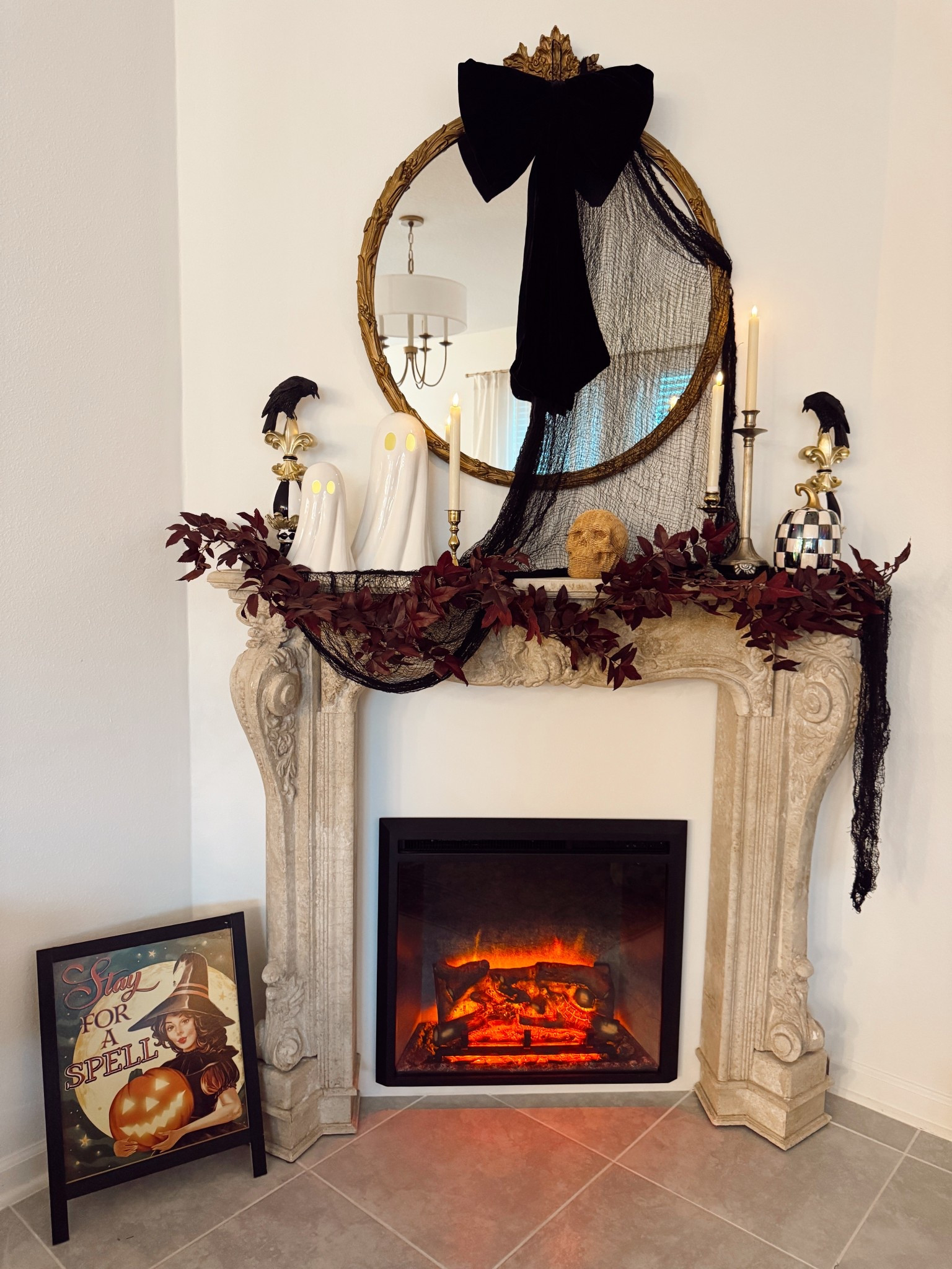 Decorated my fireplace mantel for Halloween! 

#LTKHalloween #LTKHome #LTKSeasonal