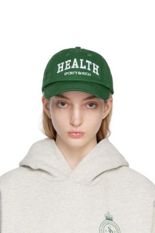 Sporty & Rich - Green 'Health' Ivy Cap | SSENSE