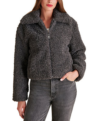 Women's Pippin Curly-Fleece Zippered Jacket | Macy's