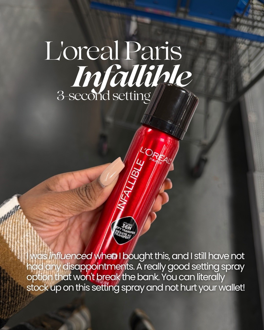 L’Oréal Paris Infallible 3-Second Setting Spray!

This is your sign to grab it. I was influenced and it did NOT disappoint. Makeup stays locked in, transfer-resistant, and it’s super affordable. One of those drugstore finds you’ll keep repurchasing.

#LTKgrwm #LTKPlusSize #LTKBeauty