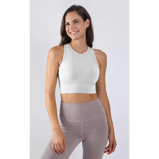 90 Degree By Reflex - Women's High Neck Seamless Racerback Bra | Target