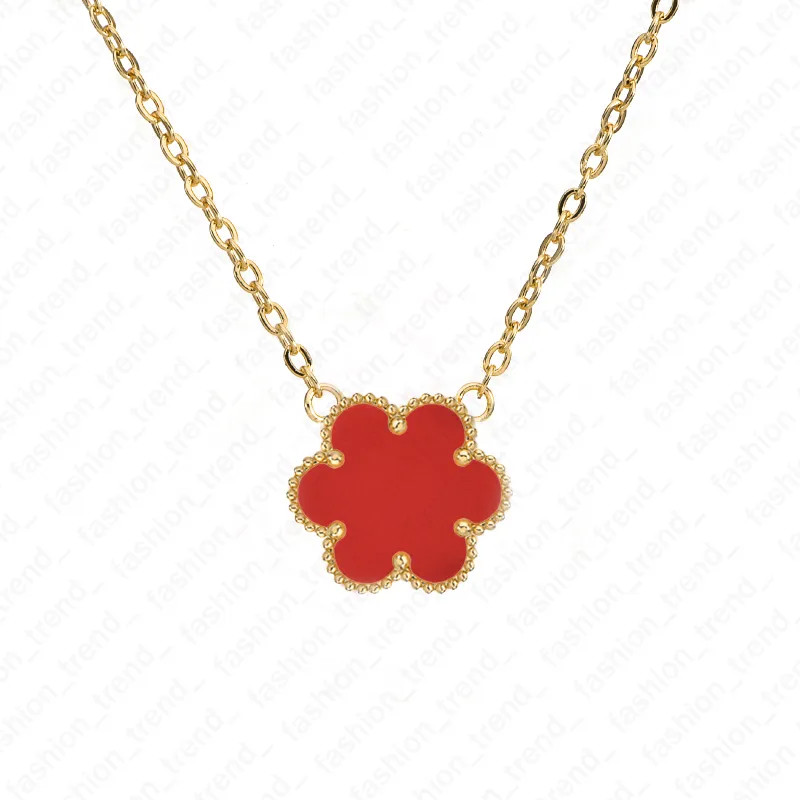 Women Designer Necklace Fashion Simple 18k Gold Plated Necklace Gold Silver Rose Gold Clover Pend... | DHGate