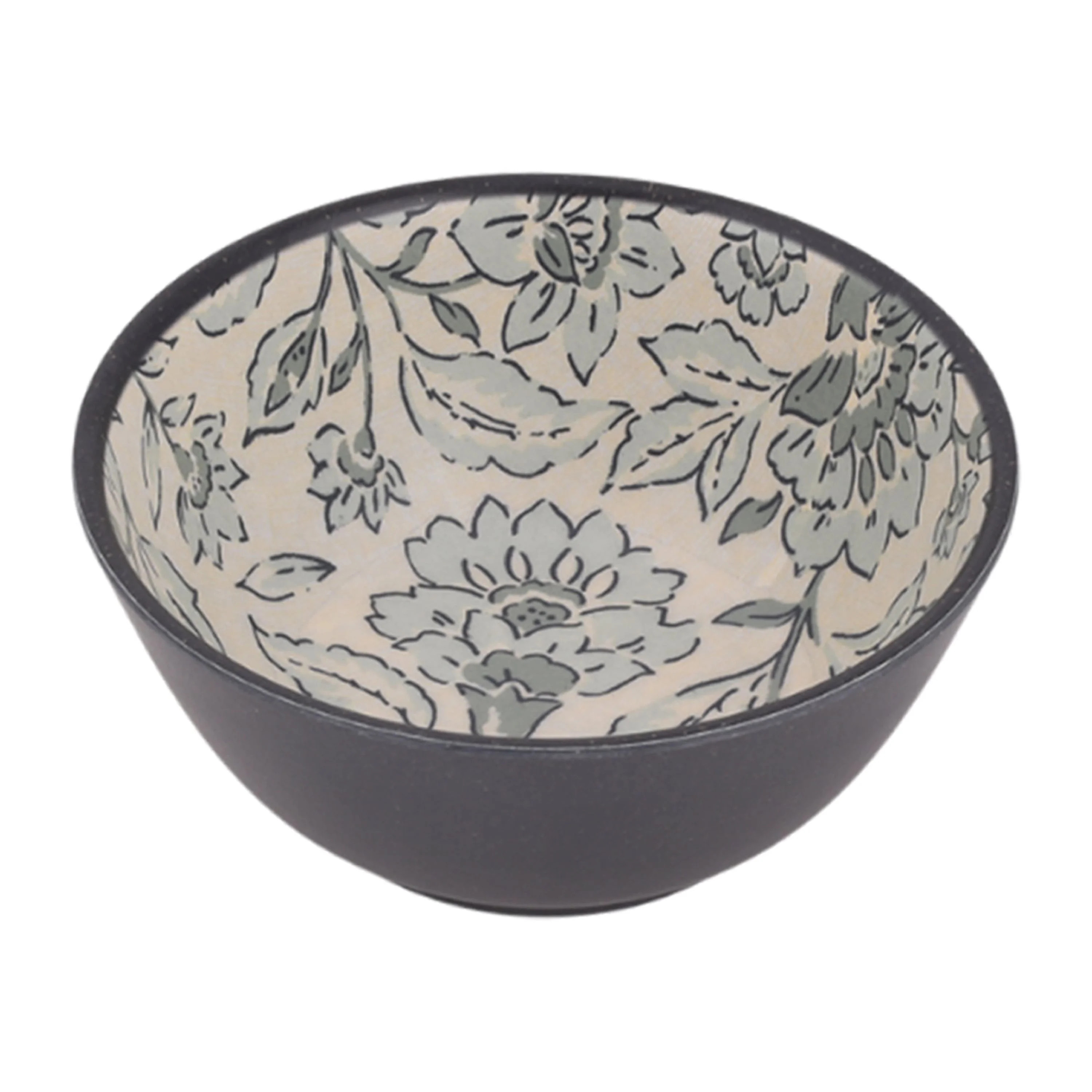Better Homes & Gardens Bamboo Melamine Cereal Bowl, Floral | Walmart (US)