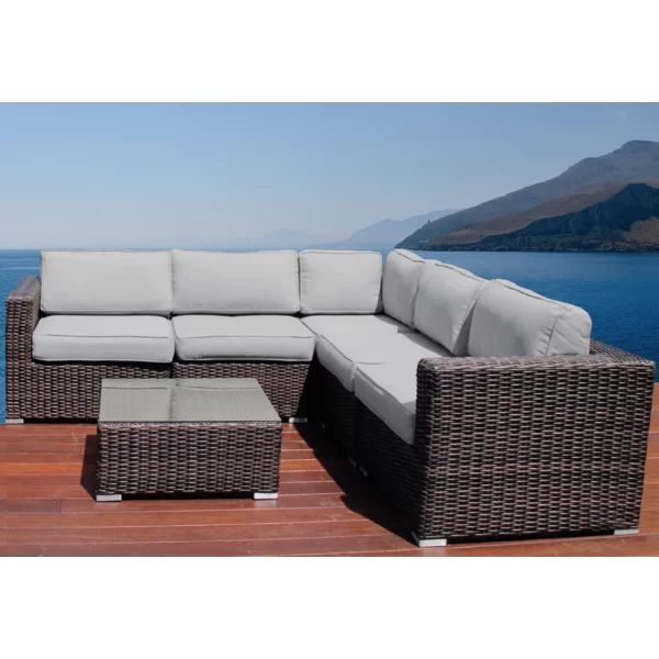 Darvin 6 Piece Sectional Seating Group with Cushions | Wayfair North America