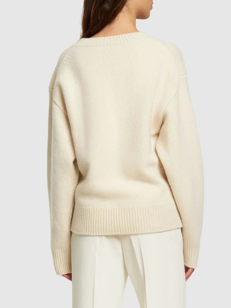 V-neck wool & cashmere sweater - Toteme - Women | Luisaviaroma | Luisaviaroma