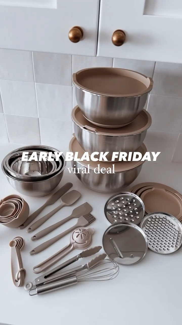 Won't ever get over these mixing bowls or this price!! Early Black Friday deal on Amazon, under $30 for the entire stainless steel bowl set! 

#LTKHome #LTKCyberWeek #LTKSaleAlert