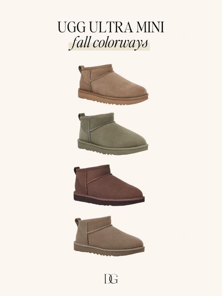 Ugg Ultra mini Fall colorways. I get TTS in these! The fur flattens and molds to your feet for a perf fit. 

#LTKshoecrush #LTKstyletip #LTKSeasonal