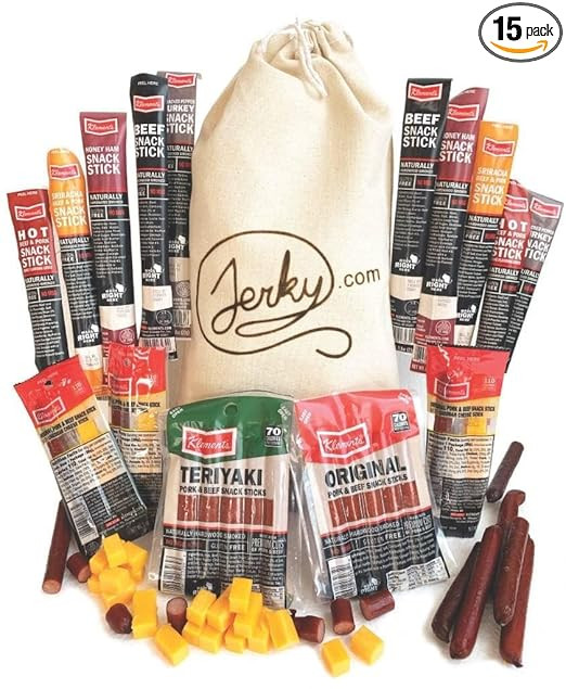 Jerky Gift Basket for Men & Women (26 Stick Assortment) | Amazon (US)