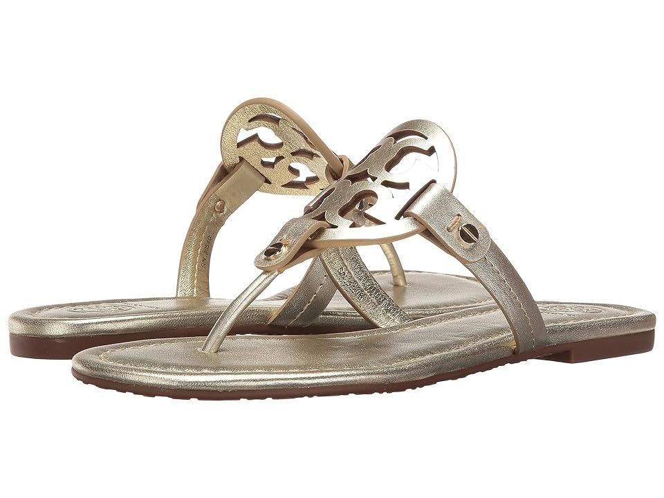 Tory Burch Miller Flip Flop Sandal (Spark Gold) Women's Shoes | Zappos