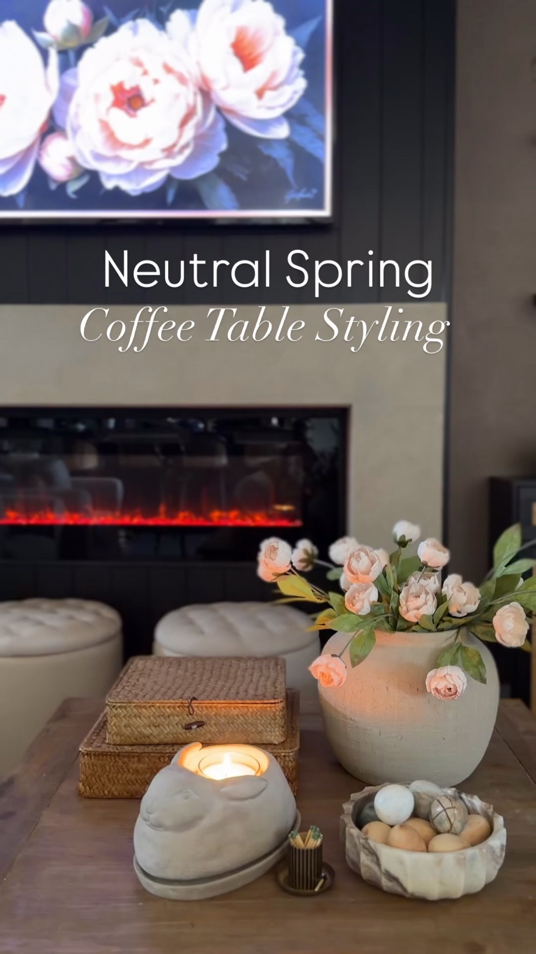 Spring coffee table inspiration layered with textured and spring neutrals 

#LTKHome #LTKSeasonal