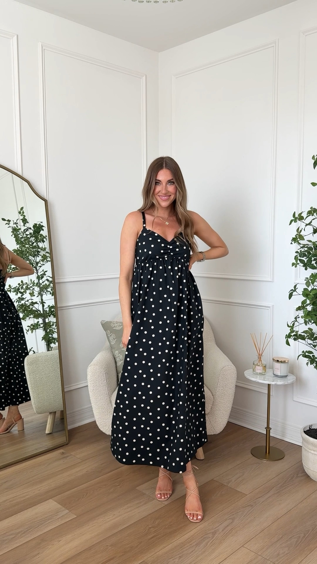 @Abercrombie spring dress event ☀️ 25% off with code AFLTK! 

I’m wearing my true size small and I got the regular length! I’m obsessed with this polka dot maxi dress!! 

#abercrombiestyle #abercrombiepartner

#LTKWatchNow #LTKSaleAlert #LTKSpringSale