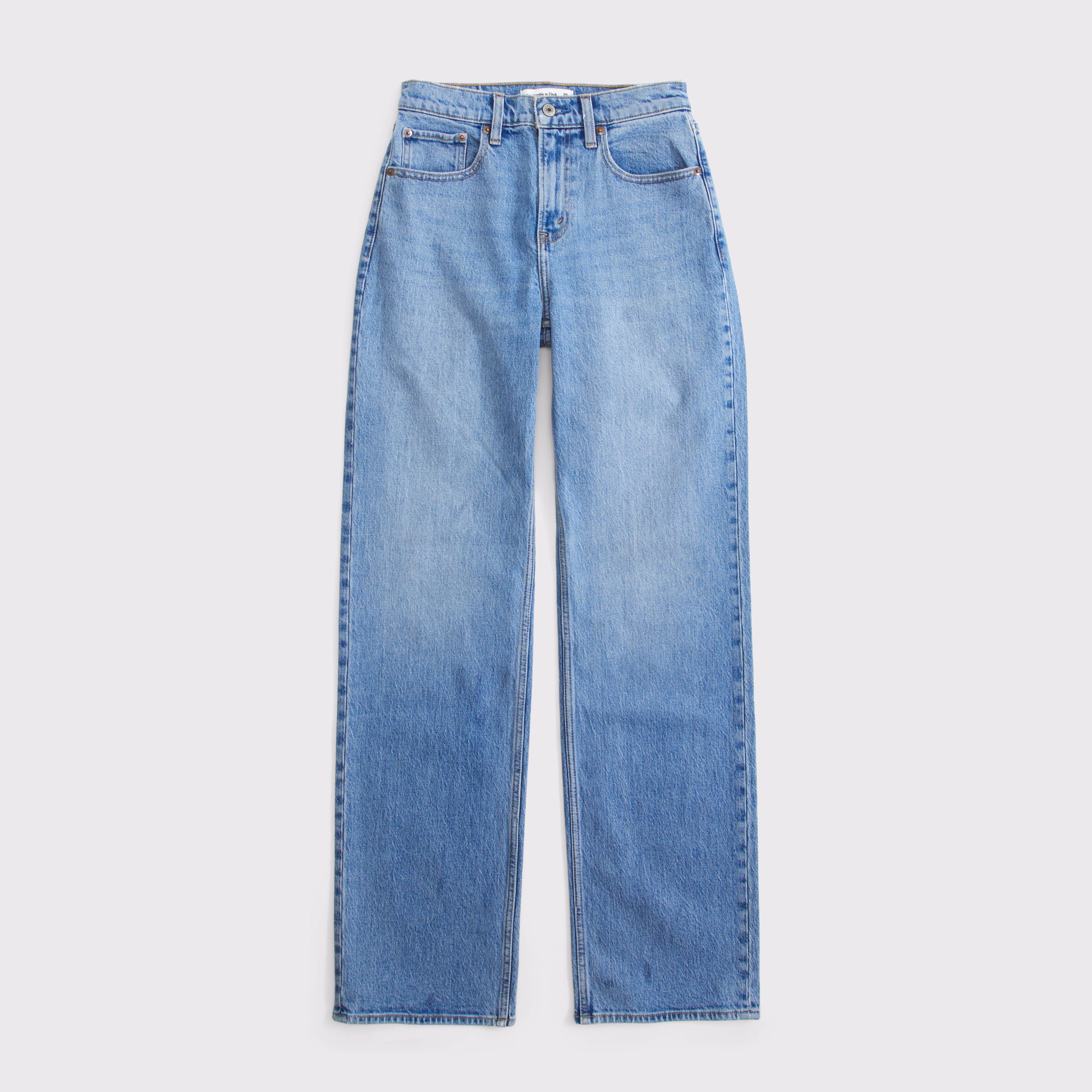 Curve Love High Rise 90s Relaxed Jean | Abercrombie & Fitch (US)