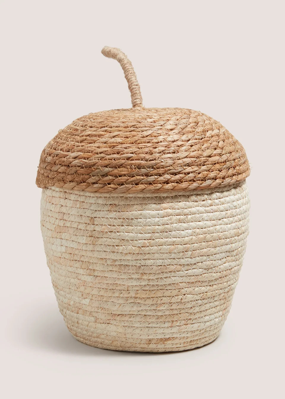 Neutral Acorn Storage Basket (38cmx28cm) | Matalan (UK)
