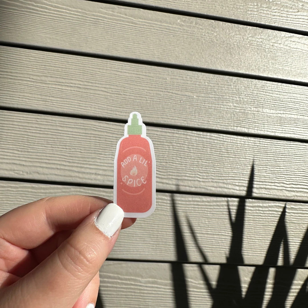 Add A Lil Spice Vinyl Sticker - Etsy | Etsy (US)