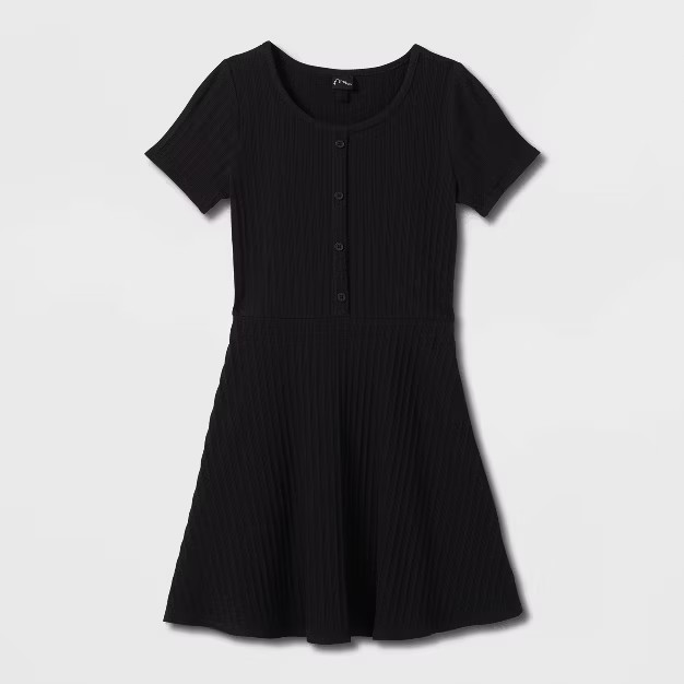 Girls' Henley Knit Dress - art class™ | Target