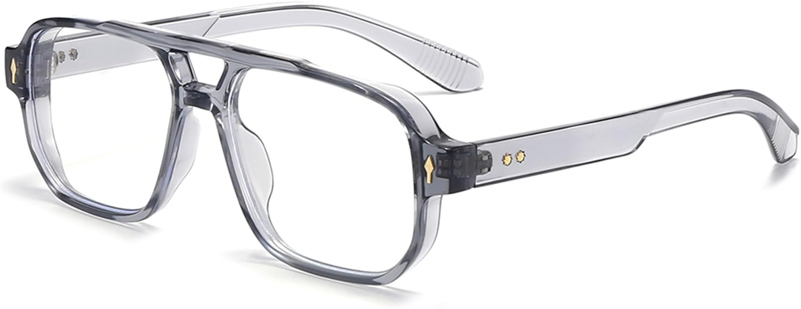PORADAY Blue Light Blocking Glasses for Women Men 70s Retro Square Aviator Eyeglasses Rectangle C... | Amazon (US)