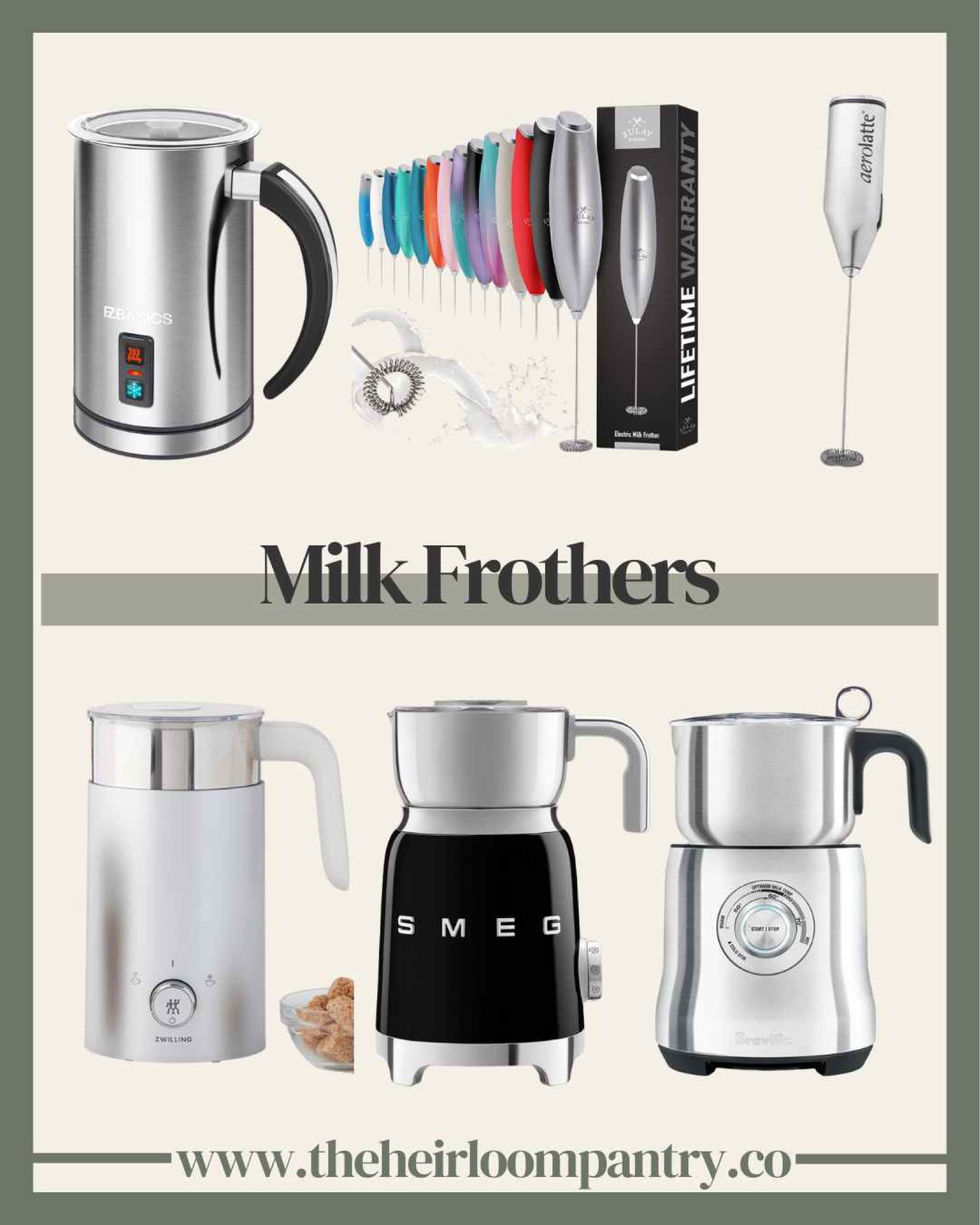 The best milk frothers to make you a barista at home! Included options from Amazon, SMEG, Zwilling, Breville, and more. Great for coffee and tea lovers who want foamy milk. 

#LTKGiftGuide #LTKHoliday #LTKFind