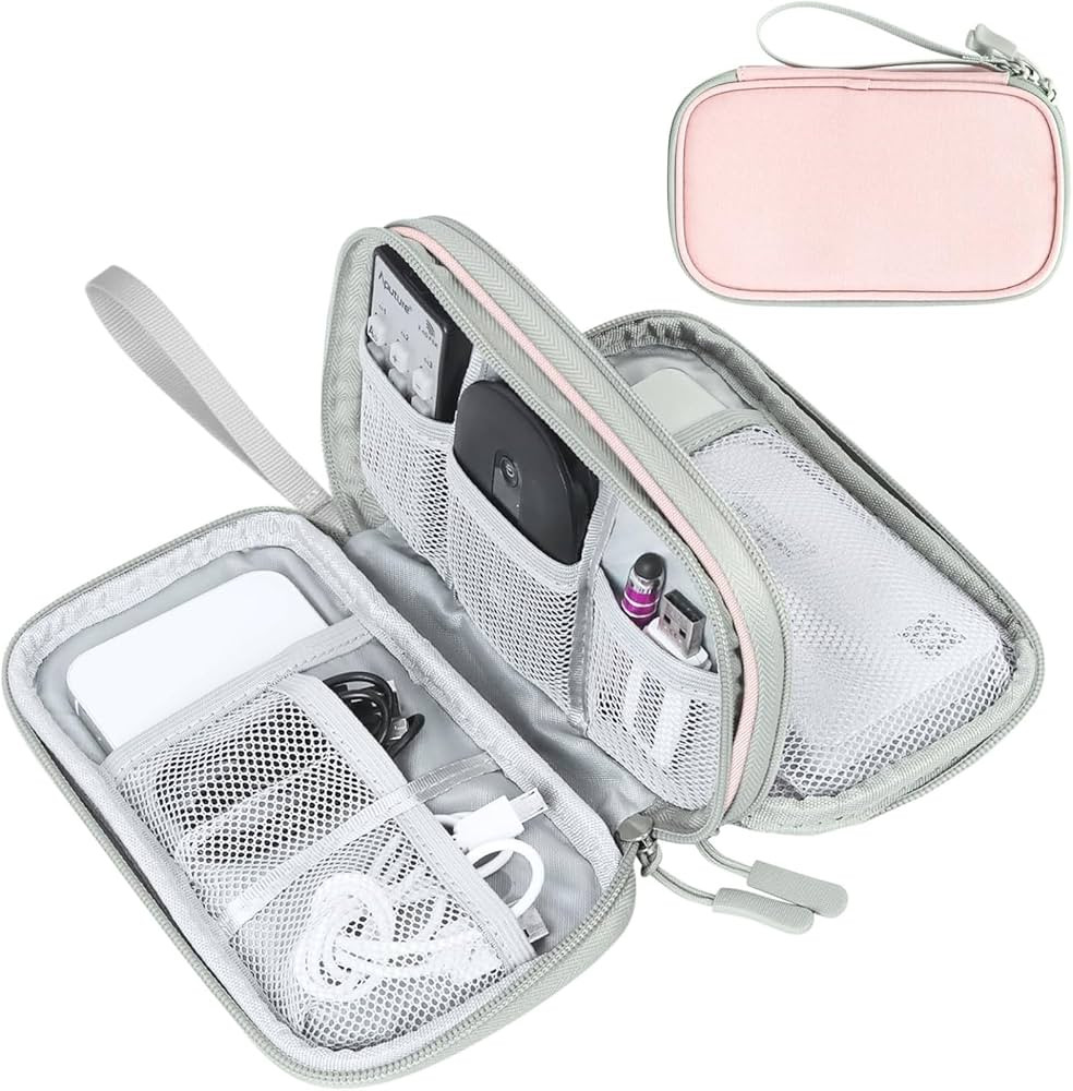 FYY Electronic Organizer, Travel Cable Organizer Bag Pouch Electronic Accessories Carry Case Port... | Amazon (US)