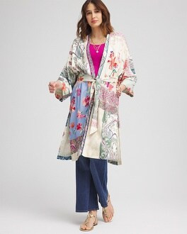 Fully Lined Long Silk Kimono | Chico's