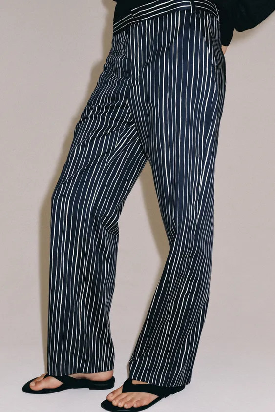 ZW COLLECTION STRIPED TROUSERS | Zara UK