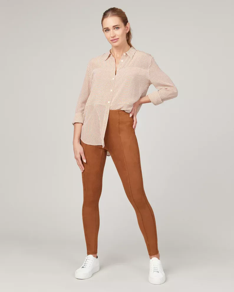 High Waist Faux Suede Leggings curated on LTK