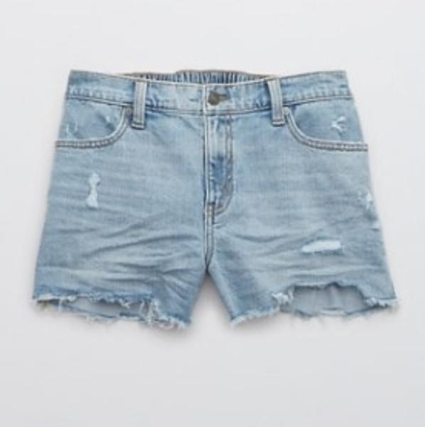 Aerie Distressed Daydream Denim Short | American Eagle Outfitters (US & CA)