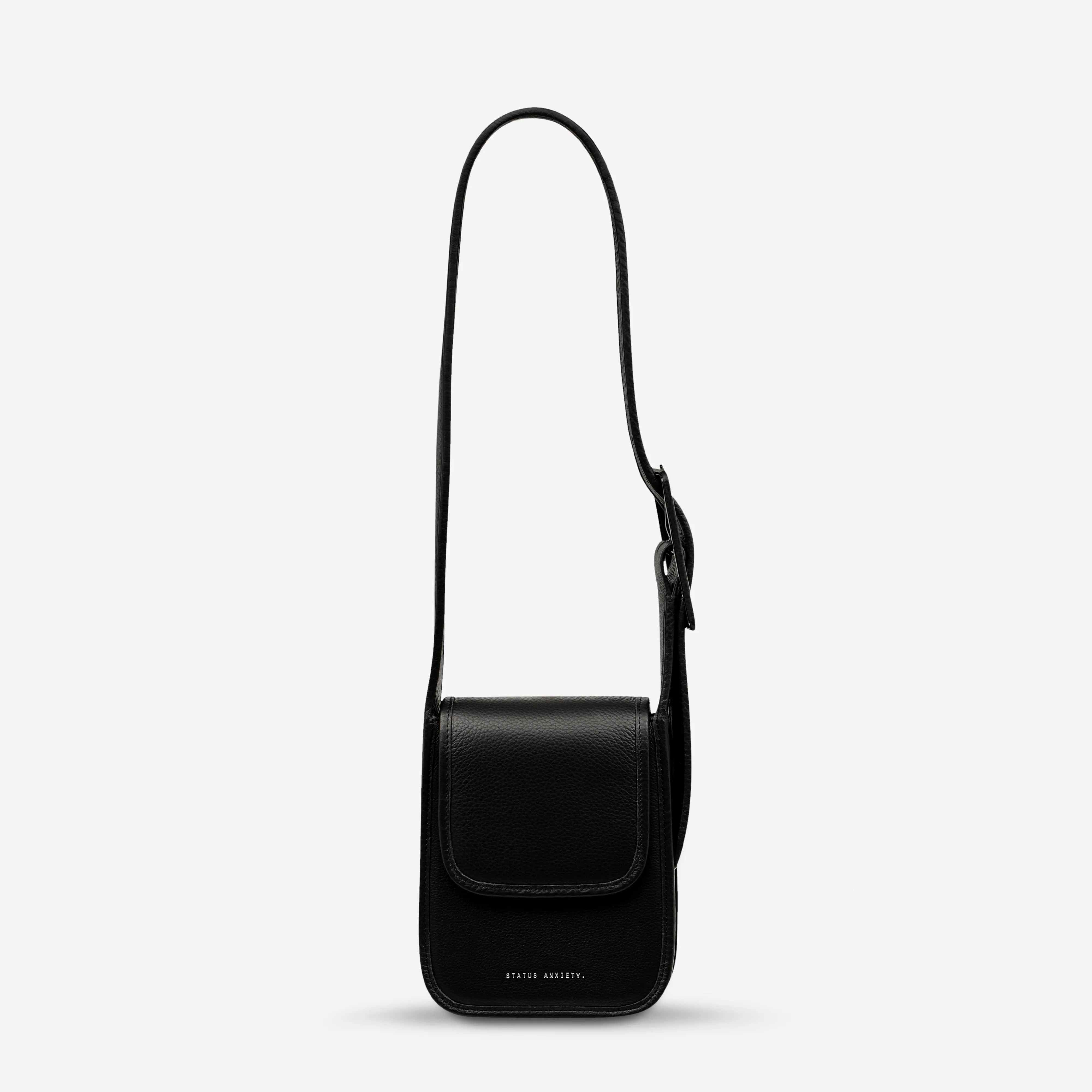 Perplex Women’s Black Leather Bag | Status Anxiety® | Status Anxiety 