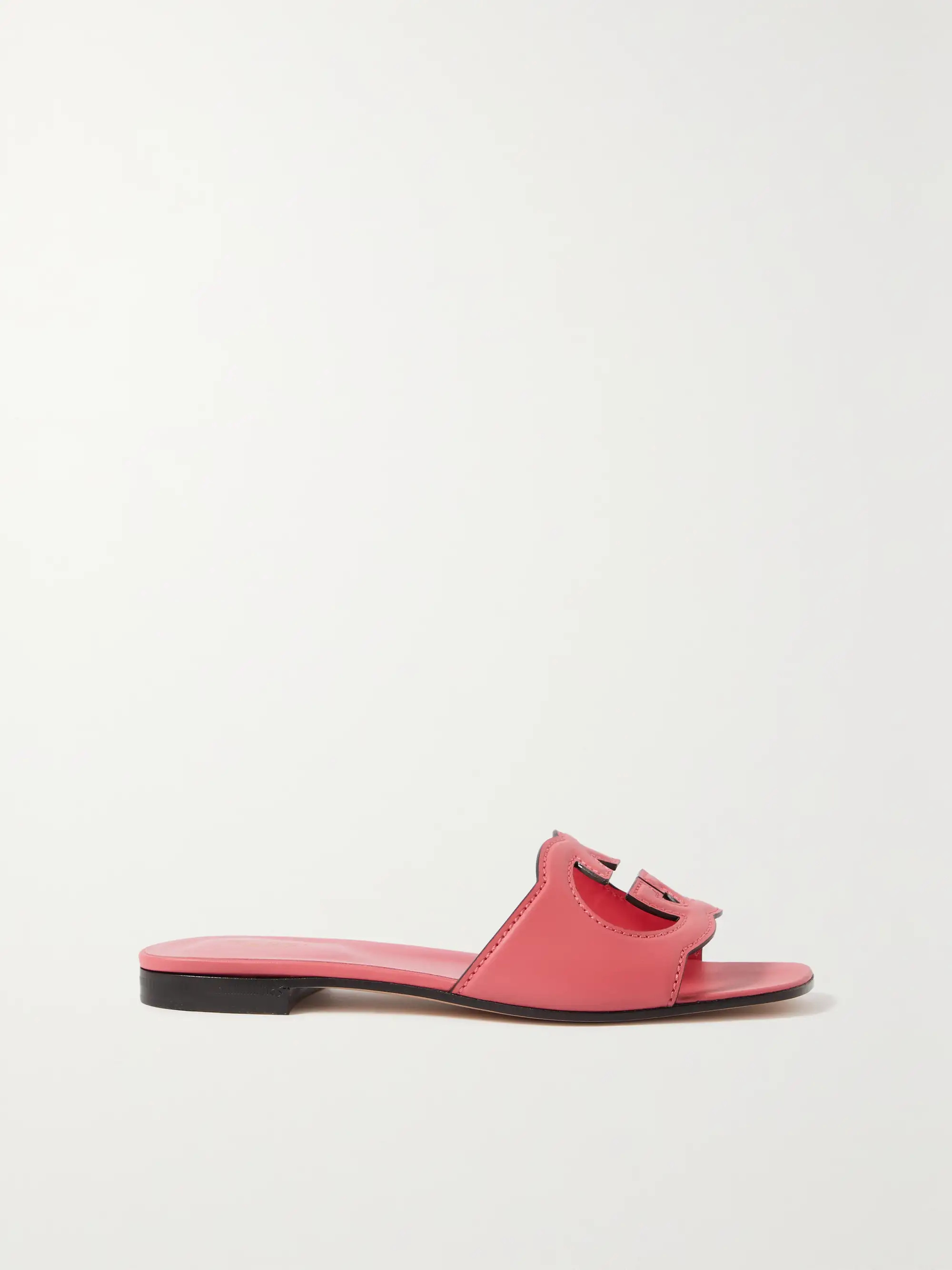 Cutout leather slides | NET-A-PORTER (US)