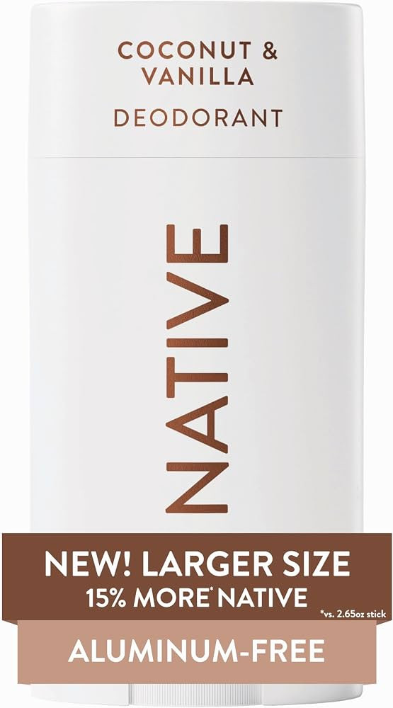Native Aluminum Free Deodorant, Coconut & Vanilla, Large Size Stick, 72 Hour Odor Control, for Wo... | Amazon (US)
