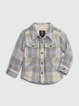 Toddler Sherpa-Lined Flannel Shirt Jacket | Gap (US)