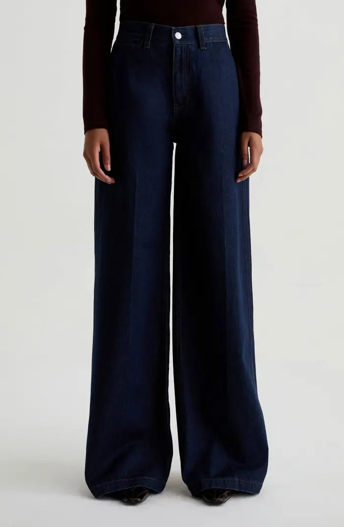 AG Deven Ultra High Waist Wide Leg Trouser Jeans | Nordstrom | Nordstrom