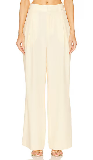 Ronny Kobo Ronny Slouchy Pant in Lemon. - size S | Revolve Clothing (Global)
