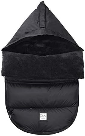 7 A.M. Enfant PlushPOD Stroller and Car Seat Footmuff, Convertible into a Single Panel Cover (Black  | Amazon (US)