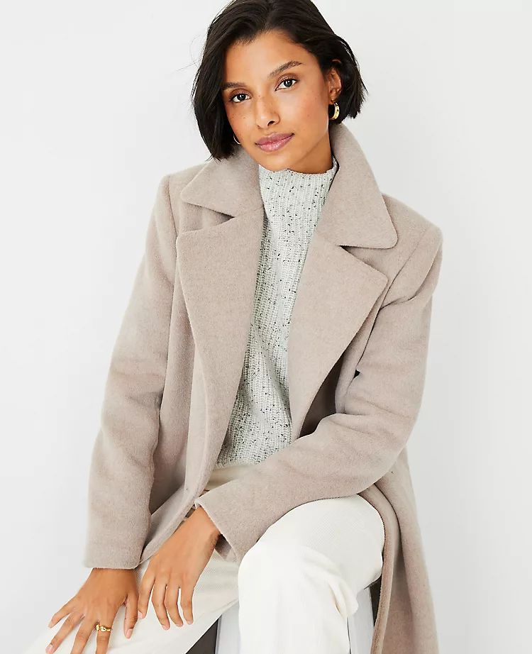 Wool Blend Double Breasted Coat | Ann Taylor (US)