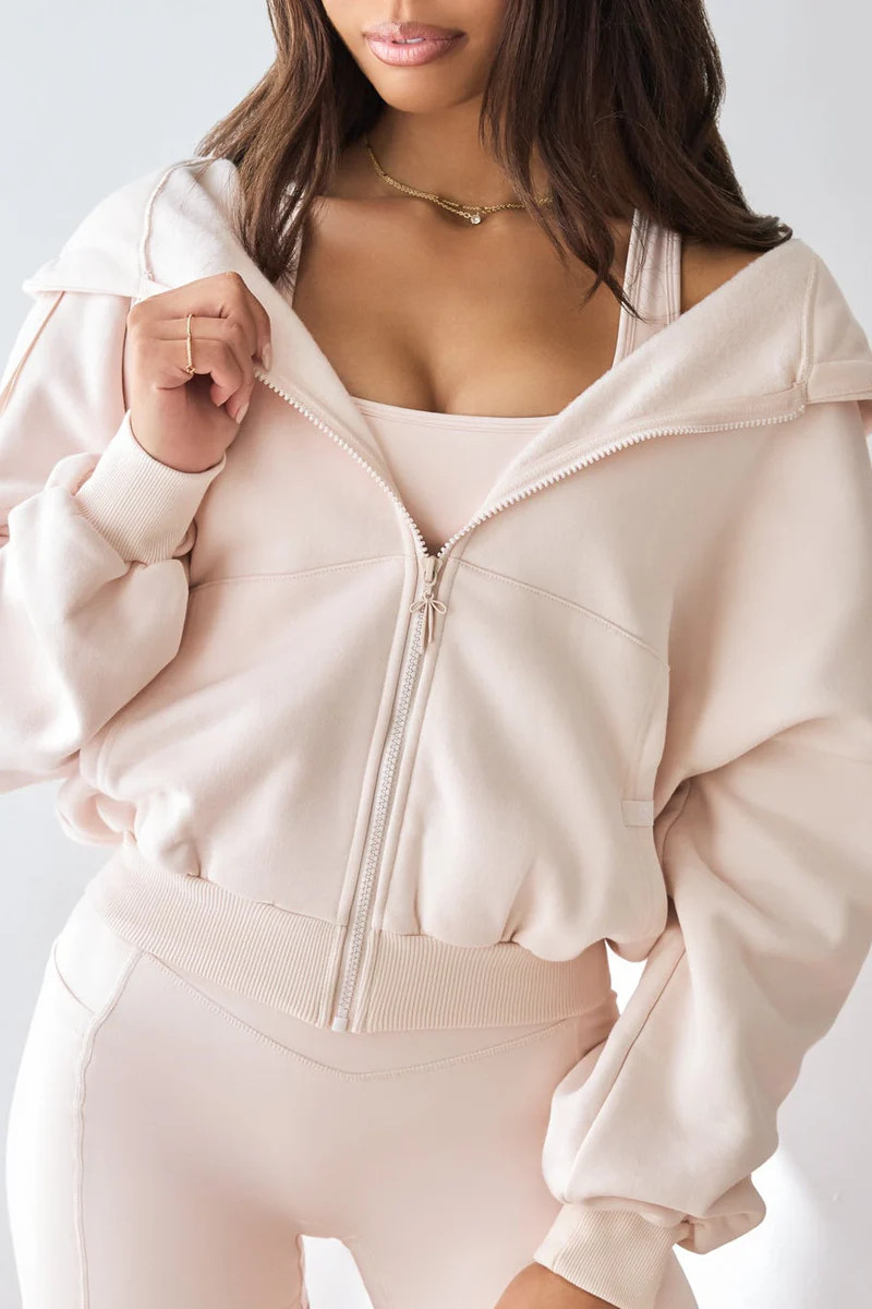 Zip Cloud Hoodie Limited Edition Bow Charm - Tutu Pink | POPFLEX