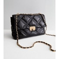 Black Quilted Cross Body Bag New Look | New Look (UK)
